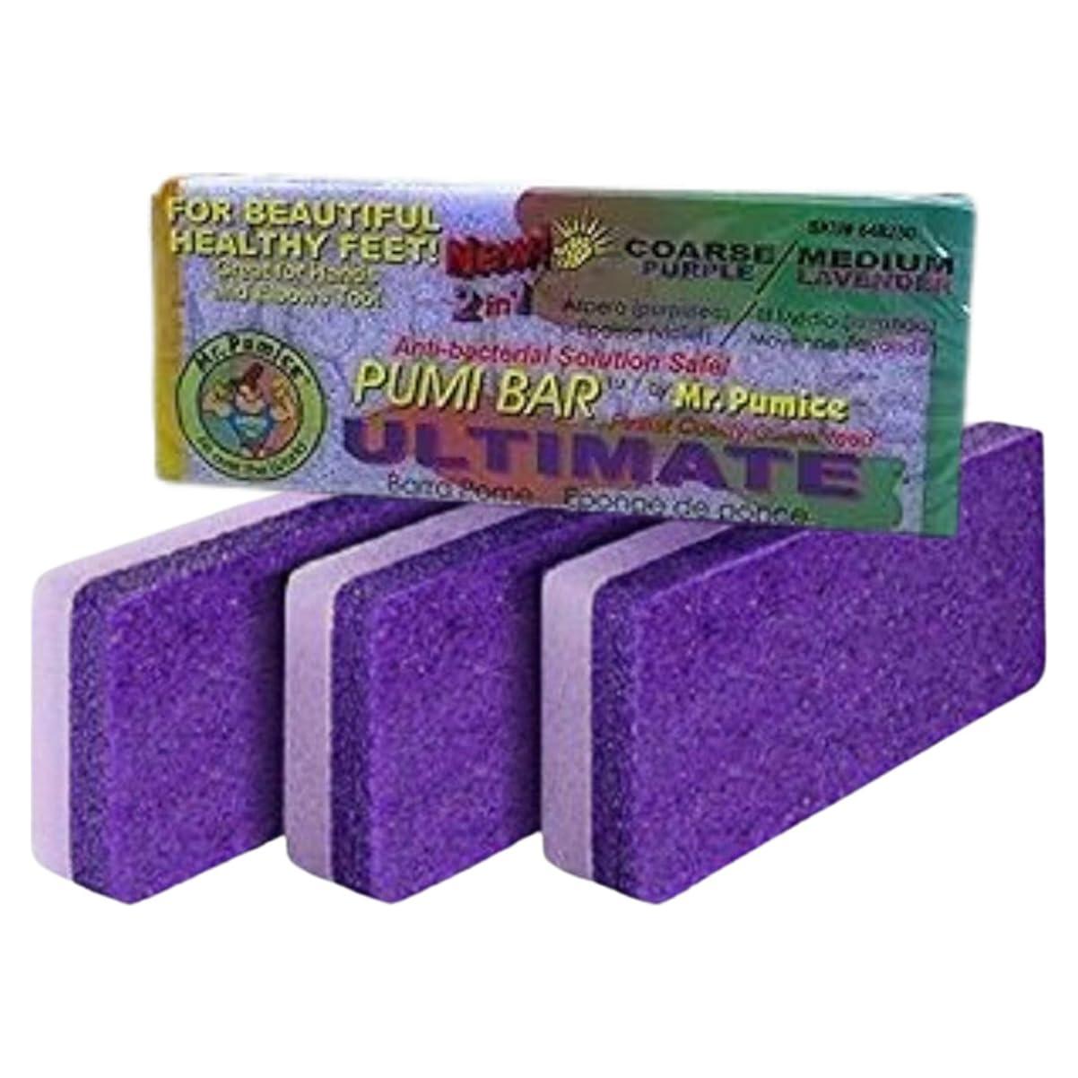Mr. Pumice Ultimate PUMI Bar 2-en-1 Doble Grano para Pies