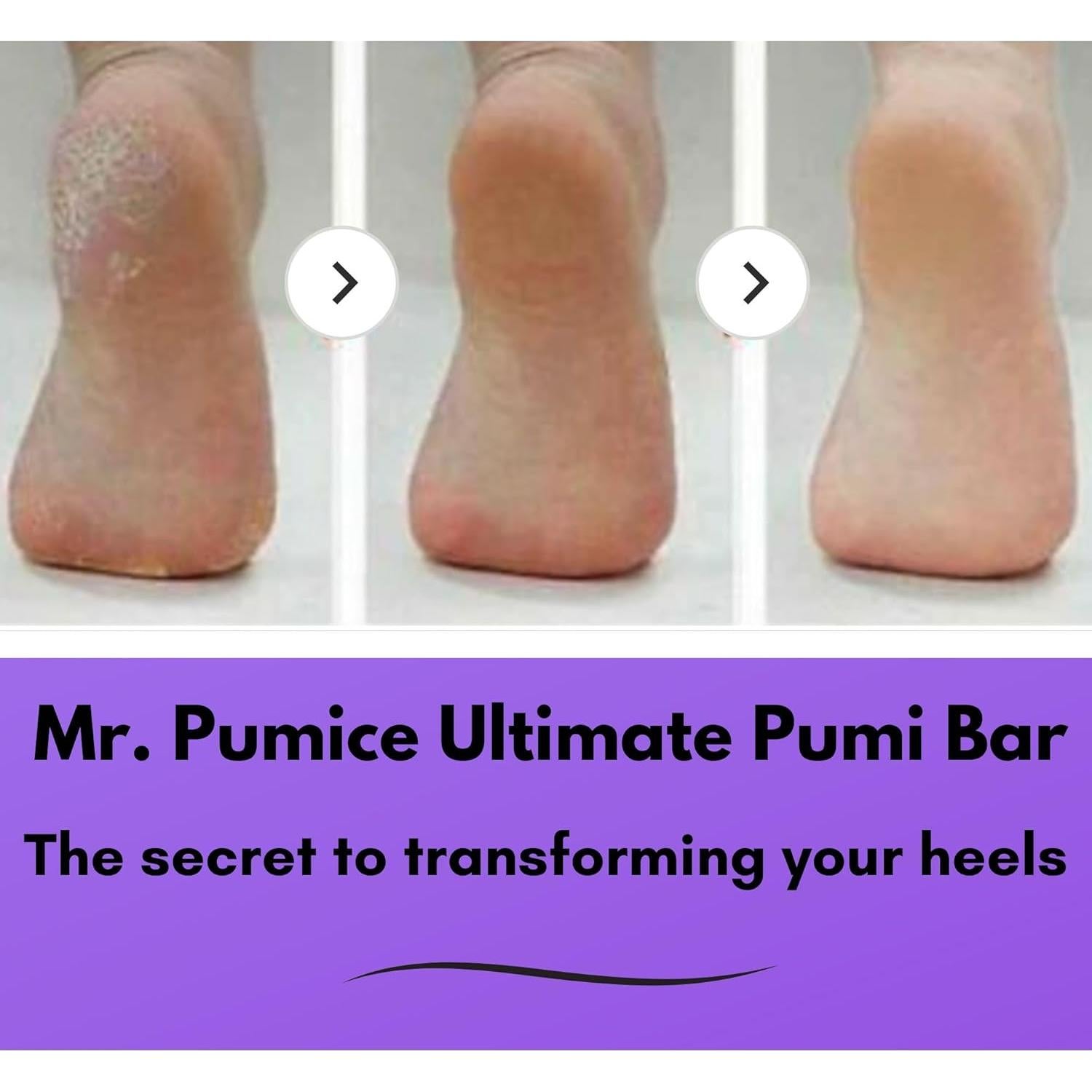 Mr. Pumice Ultimate PUMI Bar 2-en-1 Doble Grano para Pies