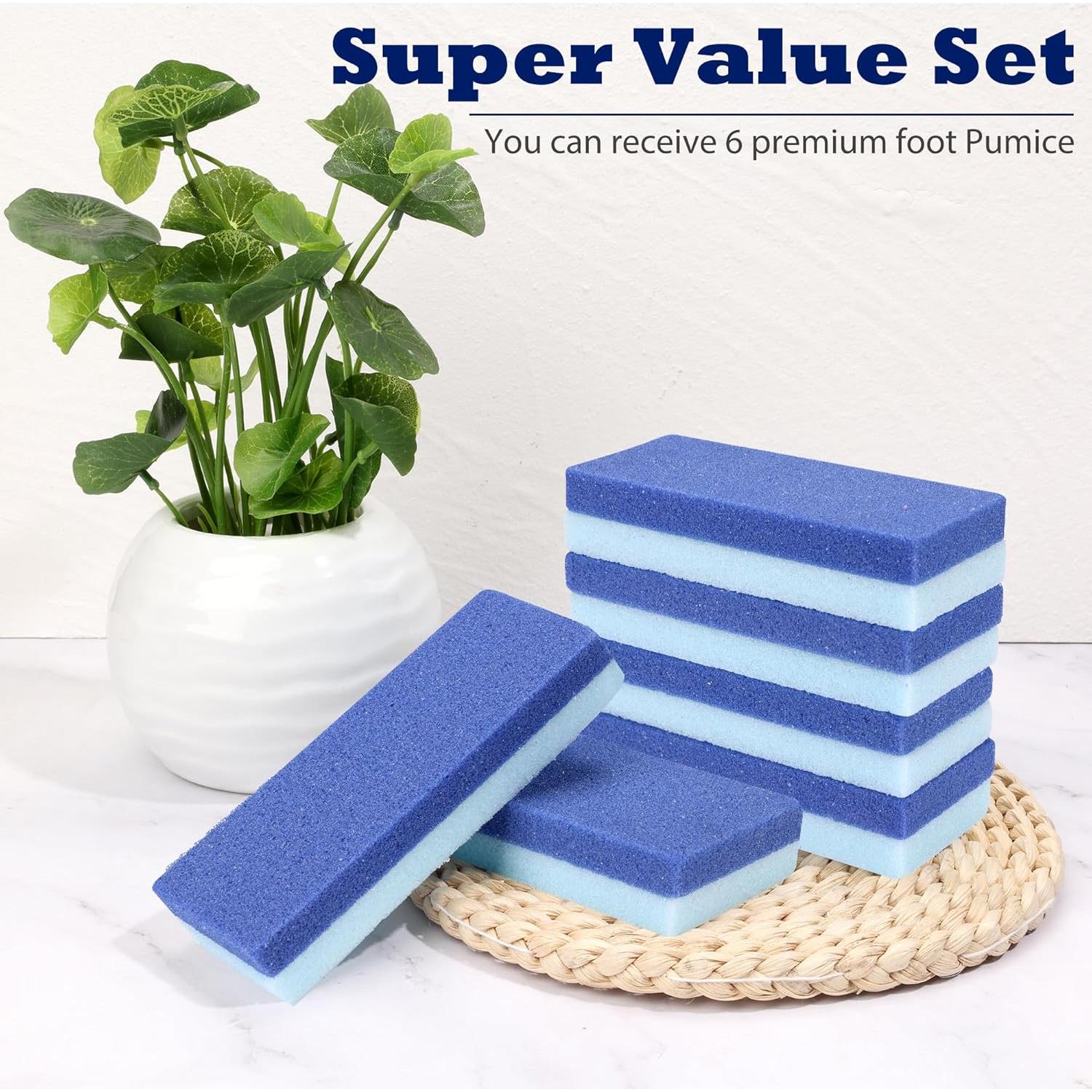 Paquete de 6 Piedras Pumice EWAGOA para Pies Exfoliadoras