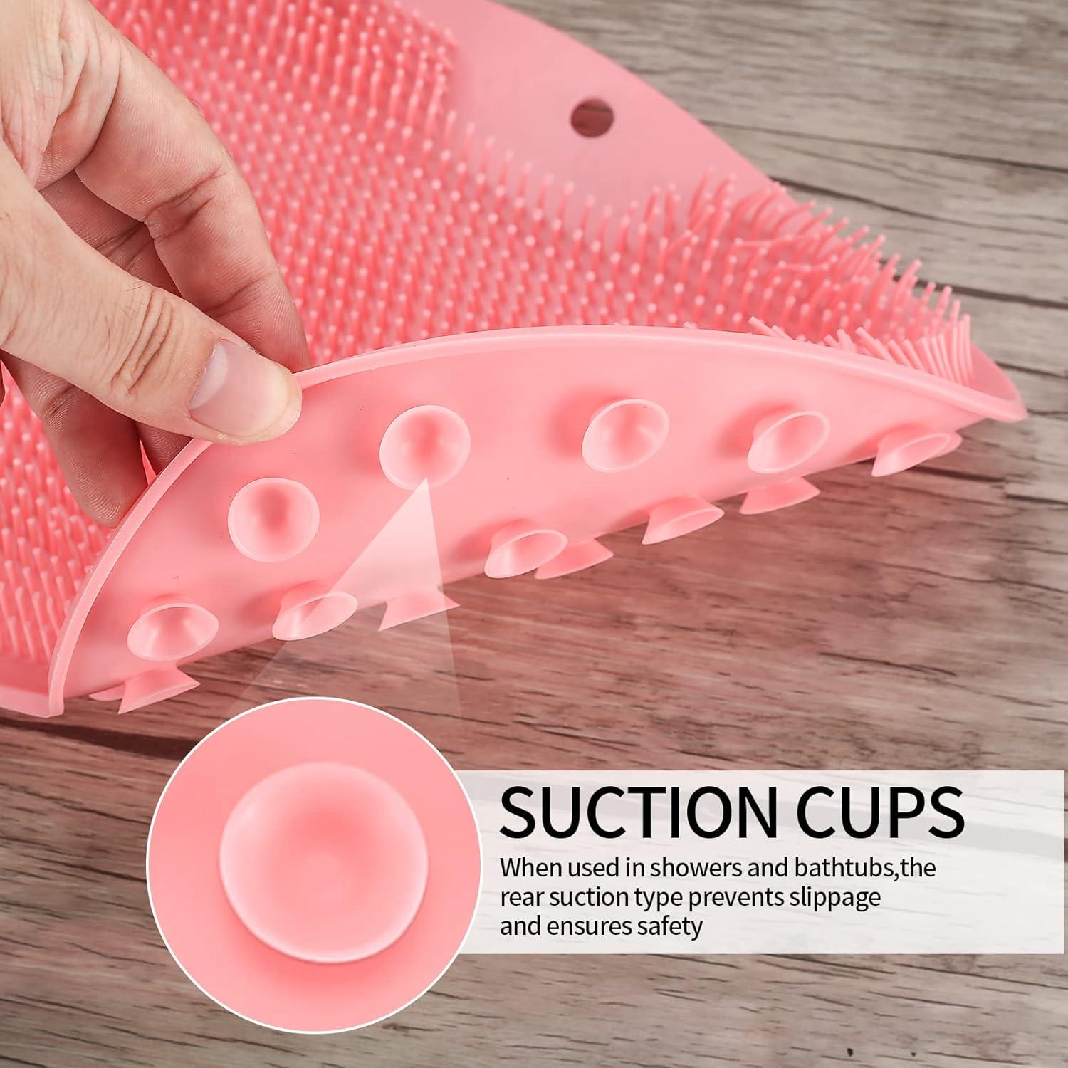 2 Alfombrillas Limpiadoras de Pies TPR Rosa y Naranja