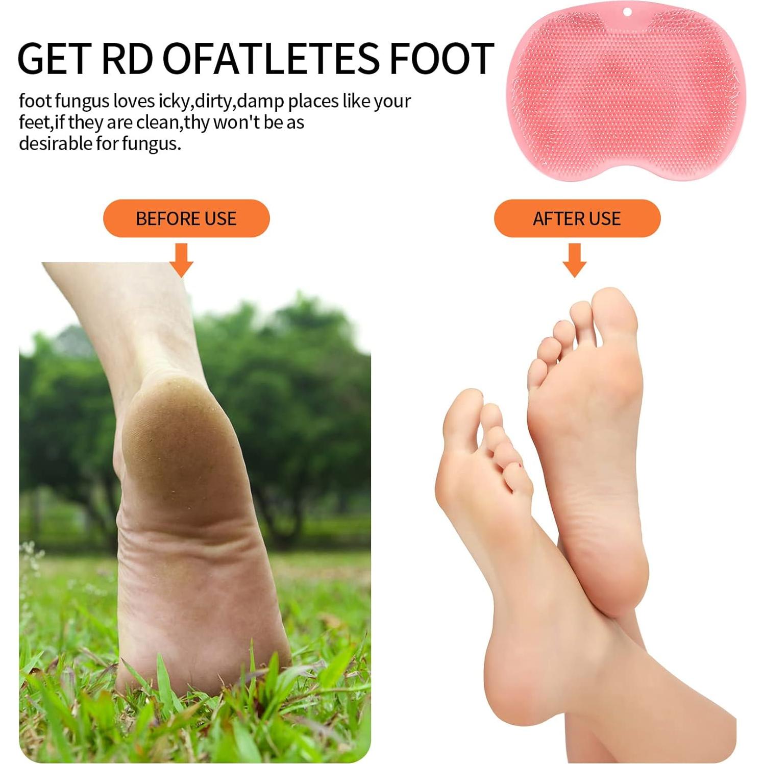 2 Alfombrillas Limpiadoras de Pies TPR Rosa y Naranja