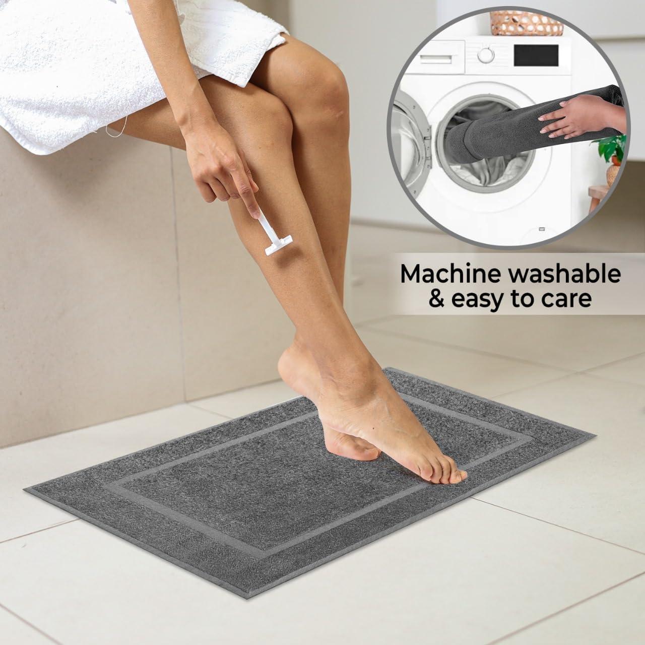 Juego de Alfombrillas de Baño KAHAF COLLECTION Algodón 2 Piezas