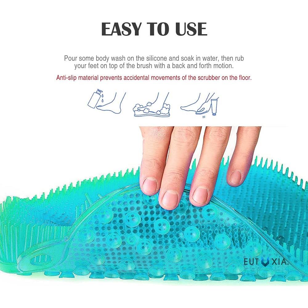 Alfombrilla de Masaje para Pies Eutuxia Antideslizante 26.8x24.5cm