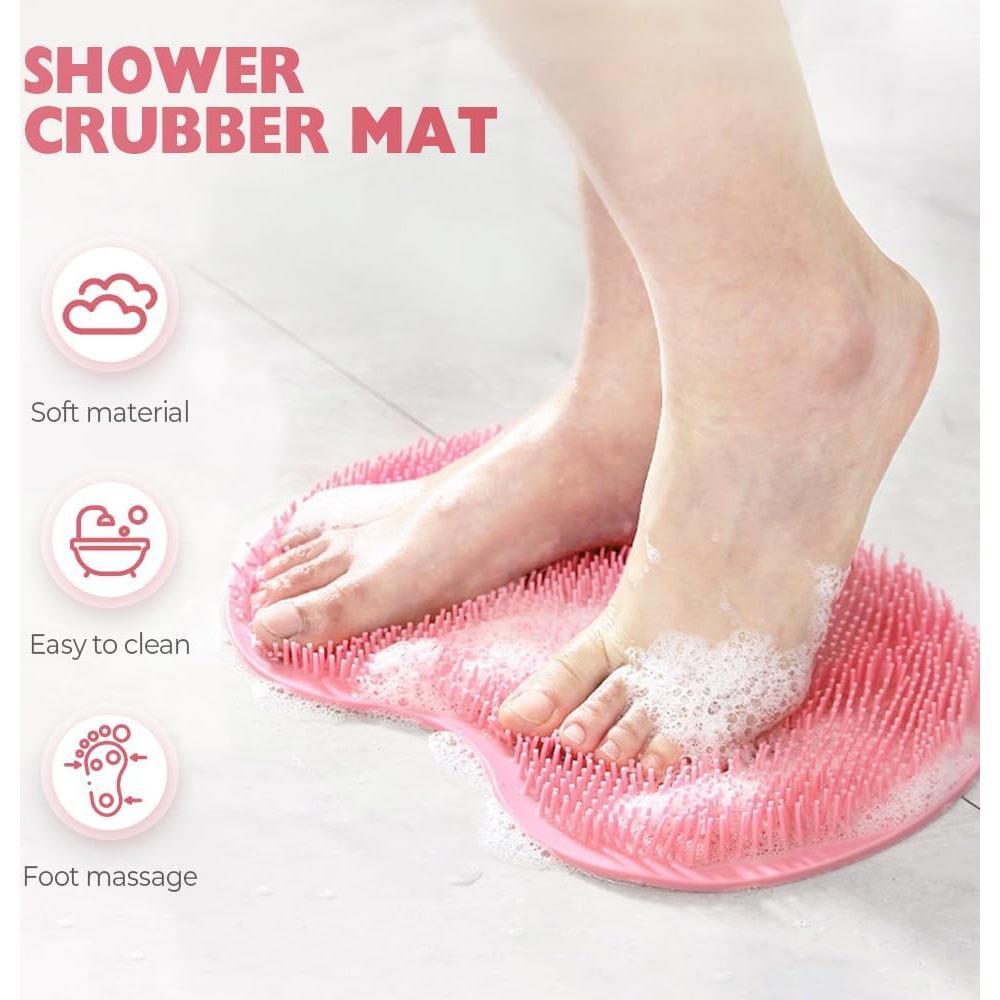 Alfombrilla de Exfoliación para Pies JUDUNA Silicona Azul 25x30cm