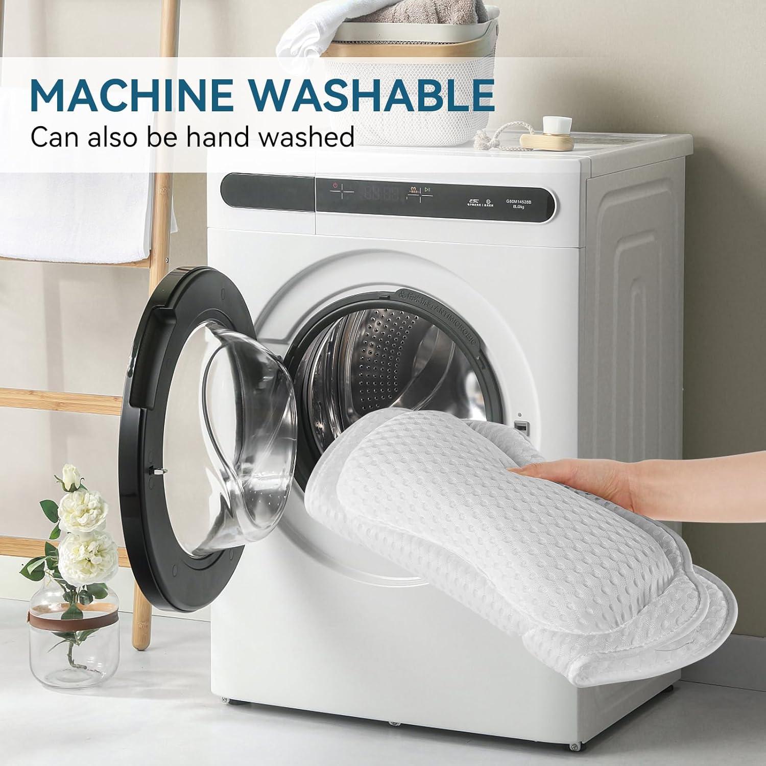 Almohada de Baño Silkena Ergonómica con Ventosas Antideslizantes