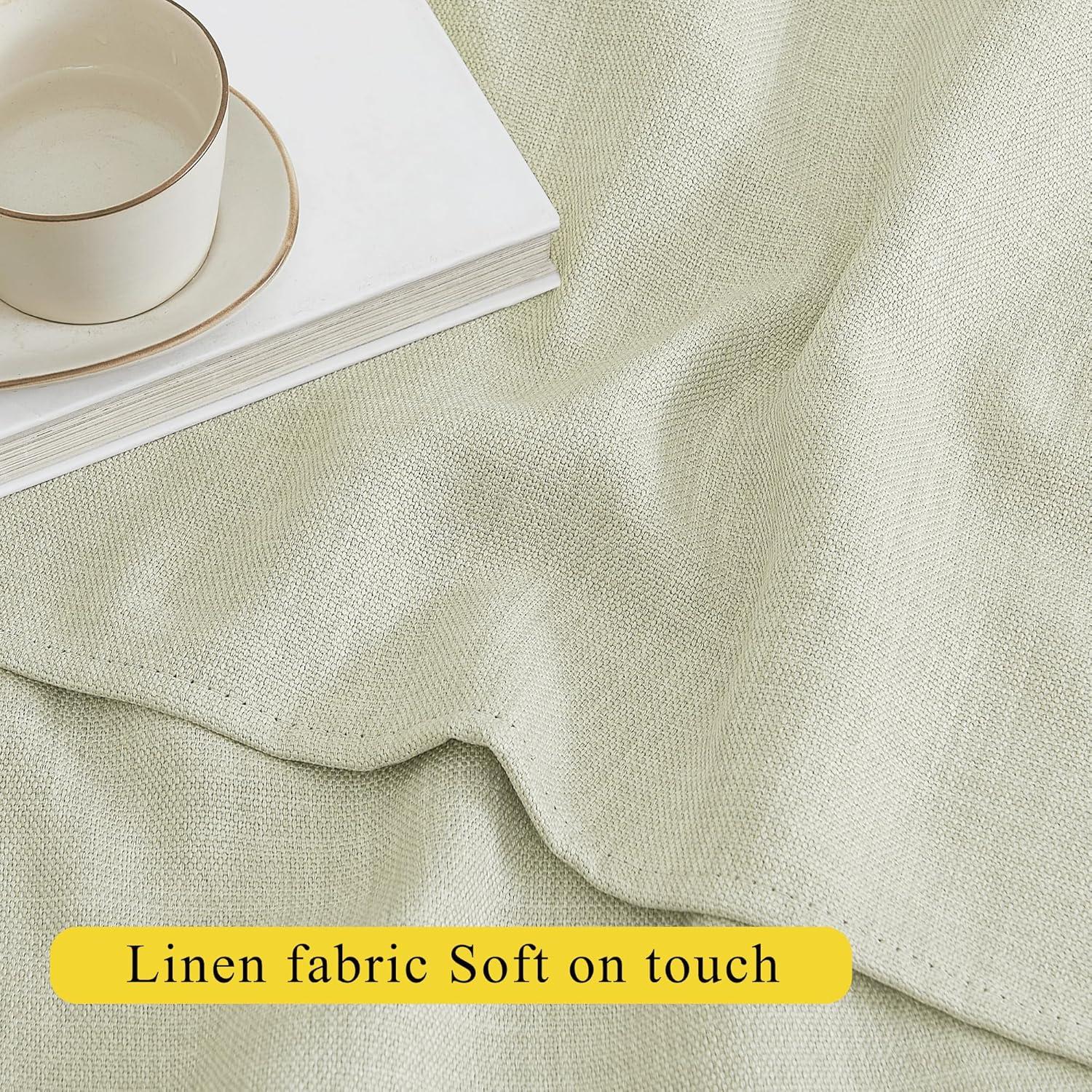 Cortinas de Cocina NICETOWN 132 x 46 cm Aislantes Beige