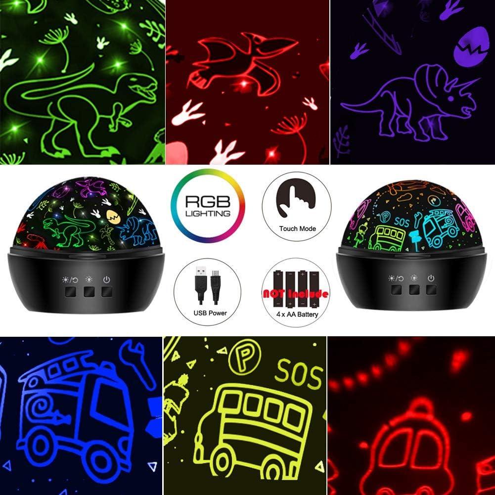 Proyector LED Dinosaurios HONGID 360° 16 Colores