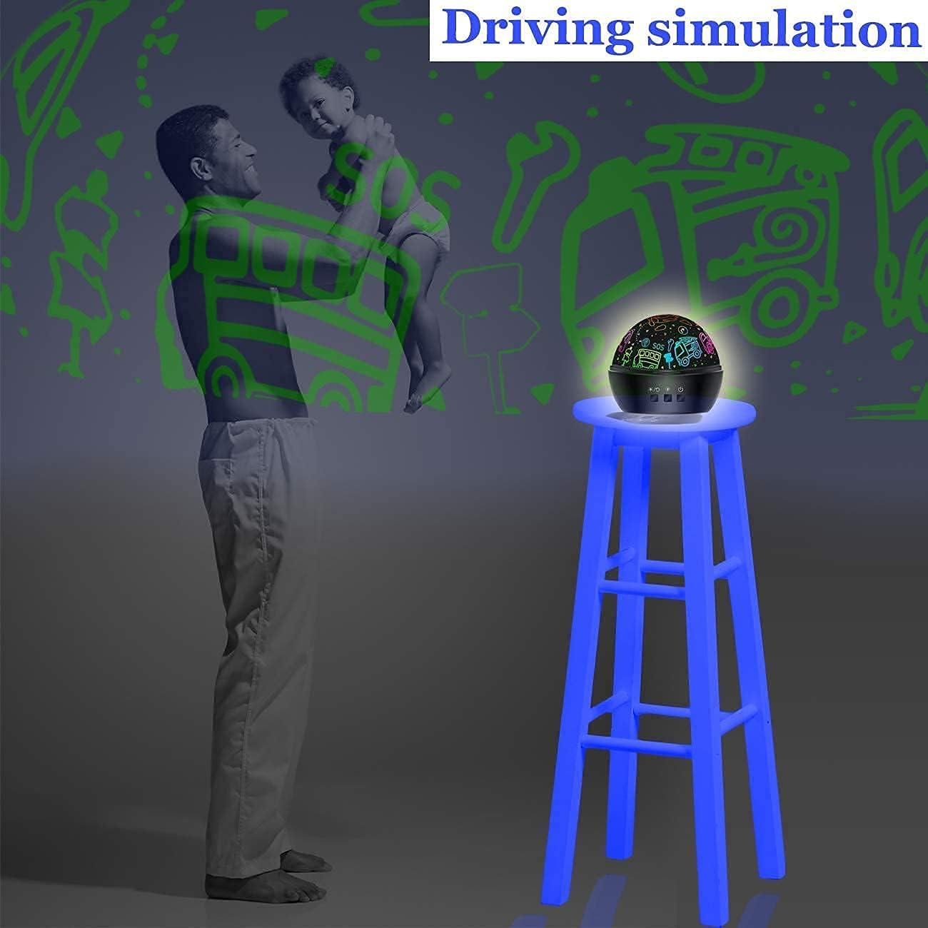 Proyector LED Dinosaurios HONGID 360° 16 Colores