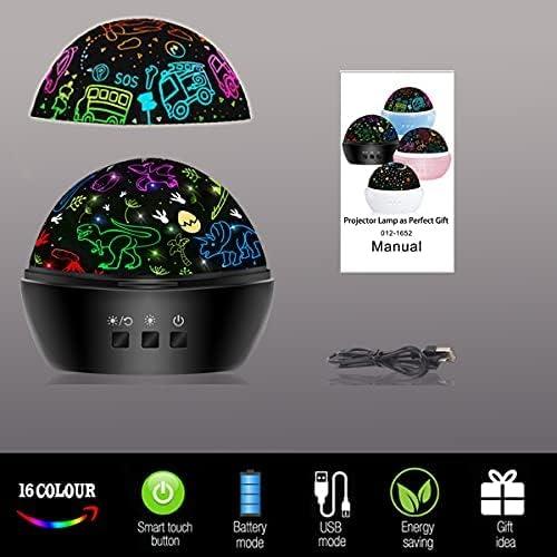 Proyector LED Dinosaurios HONGID 360° 16 Colores