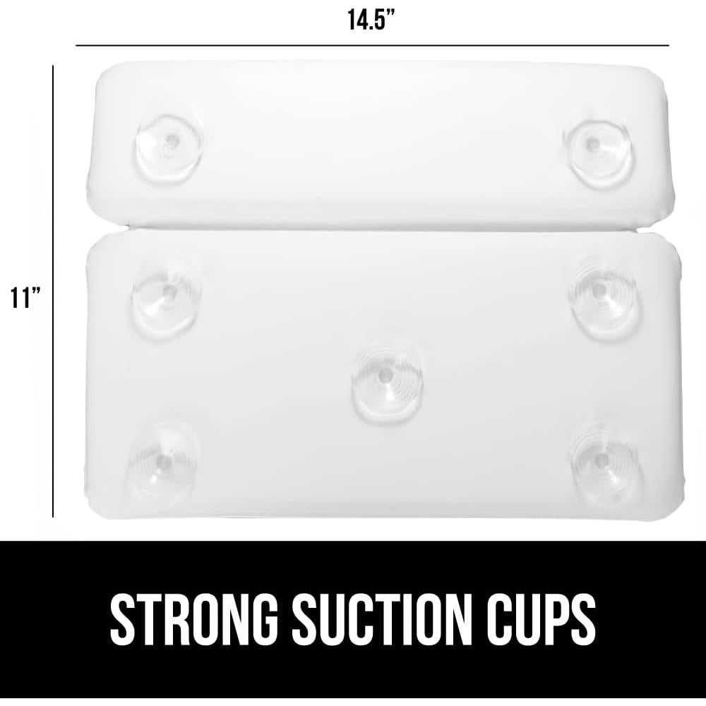 Almohada de Baño GORILLA GRIP con Ventosas y Espuma 5cm