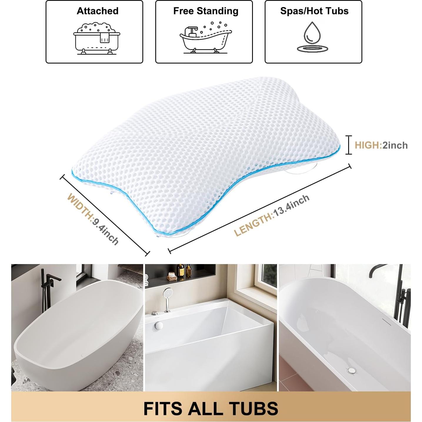 Almohada de Baño Antideslizante Idle Hippo Nube 40.6x25.4cm