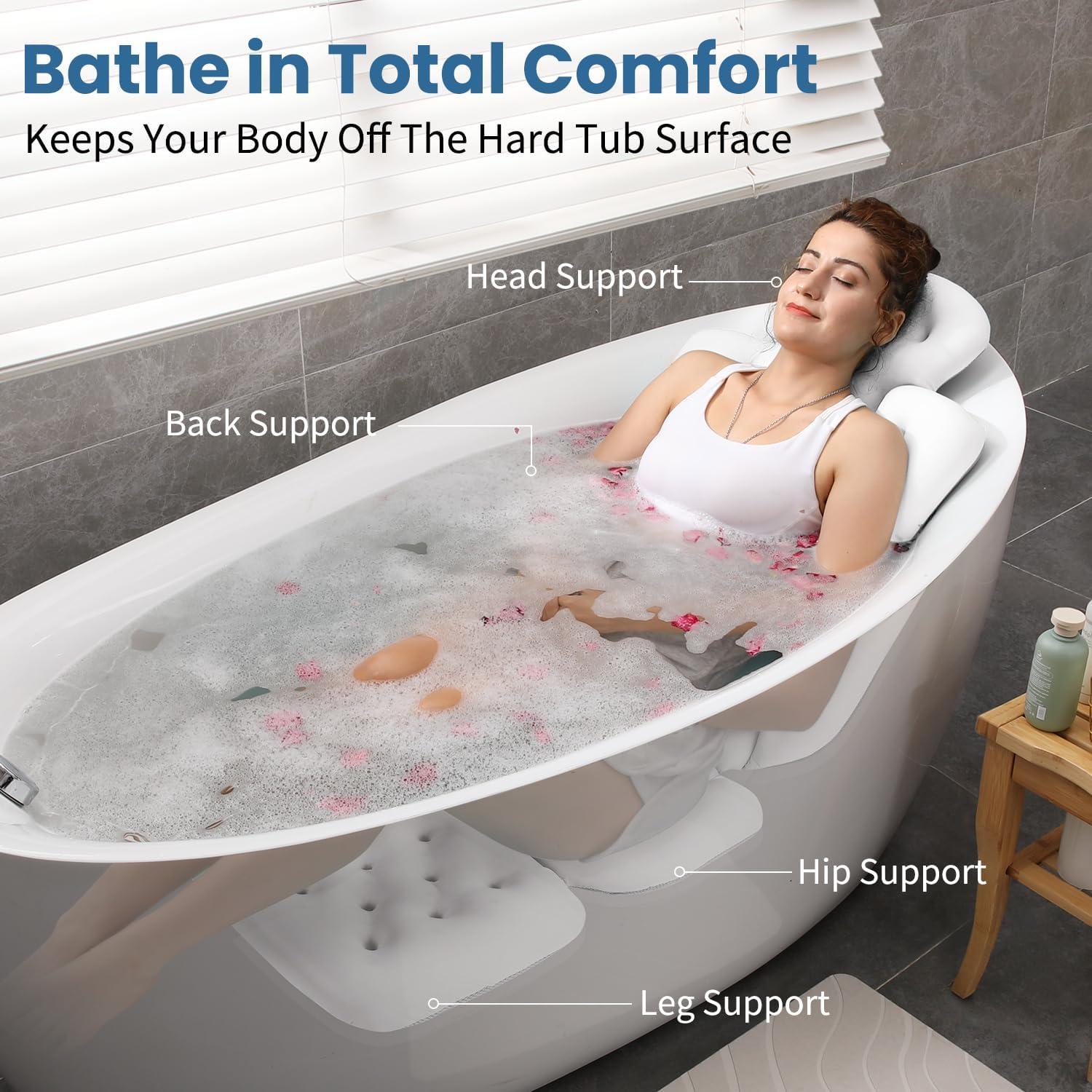 Almohada de Baño Completo Voxor 129.54x40.64cm Blanca