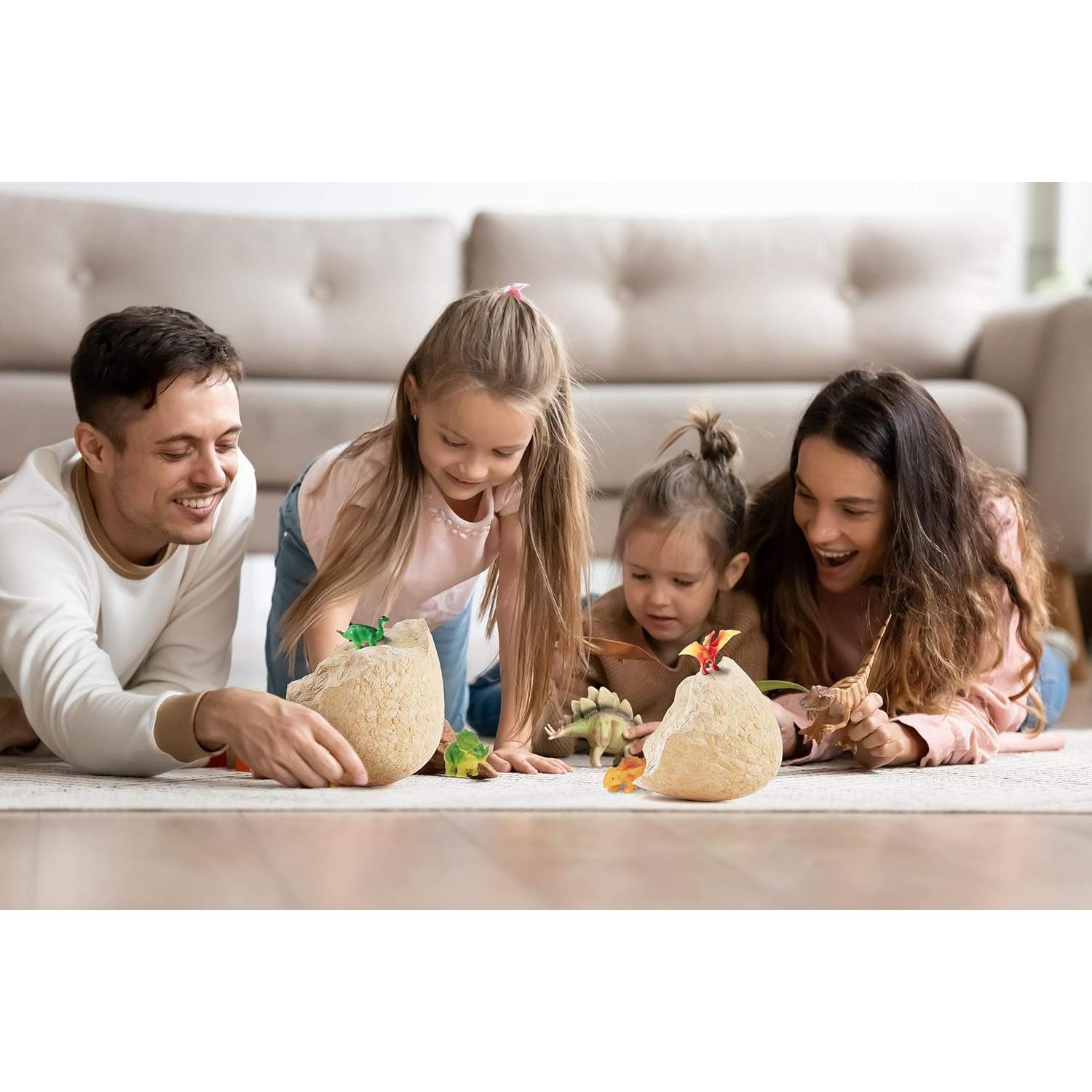 Huevo de Pascua Jumbo Dan&Darci con 12 Dinosaurios Sorpresa