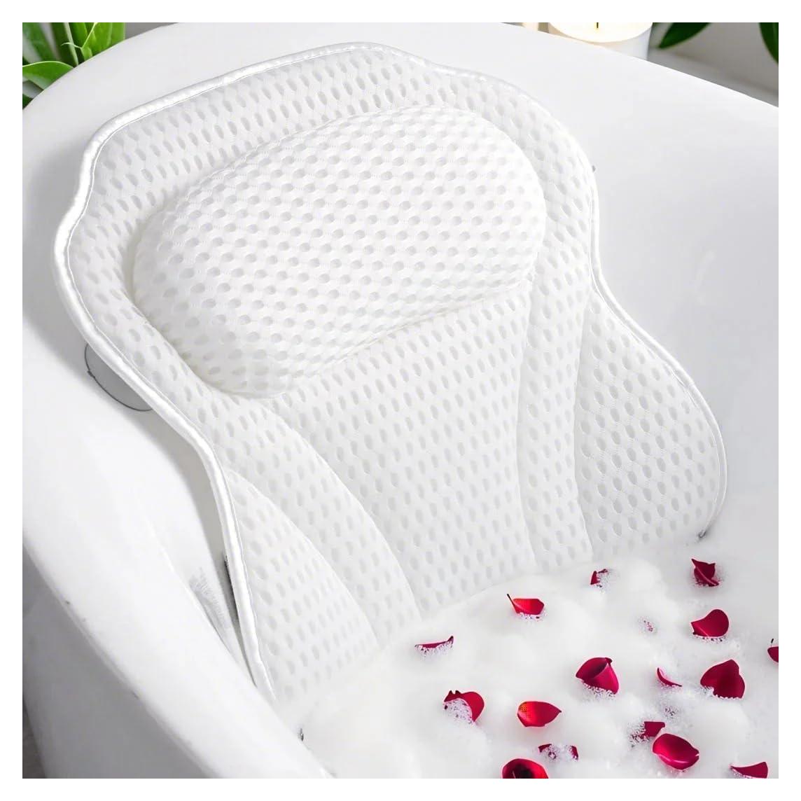 Almohada de Baño de Lujo Idle Hippo con Ventosas Antideslizantes