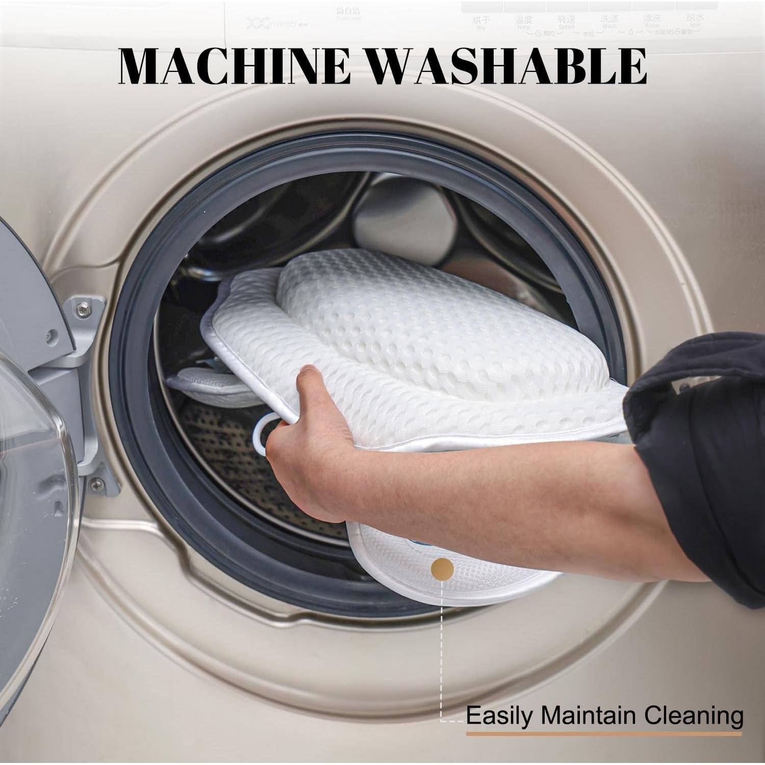 Almohada de Baño de Lujo Idle Hippo con Ventosas Antideslizantes