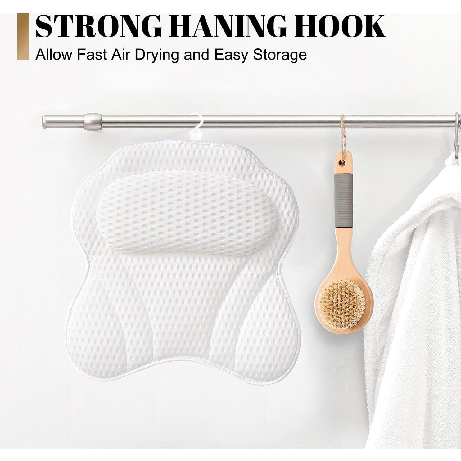 Almohada de Baño de Lujo Idle Hippo con Ventosas Antideslizantes