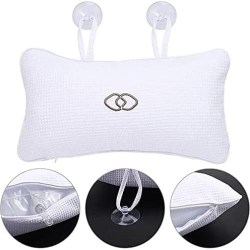 Almohada Antideslizante para Baño YUET Inflable PVC 32.9x18cm