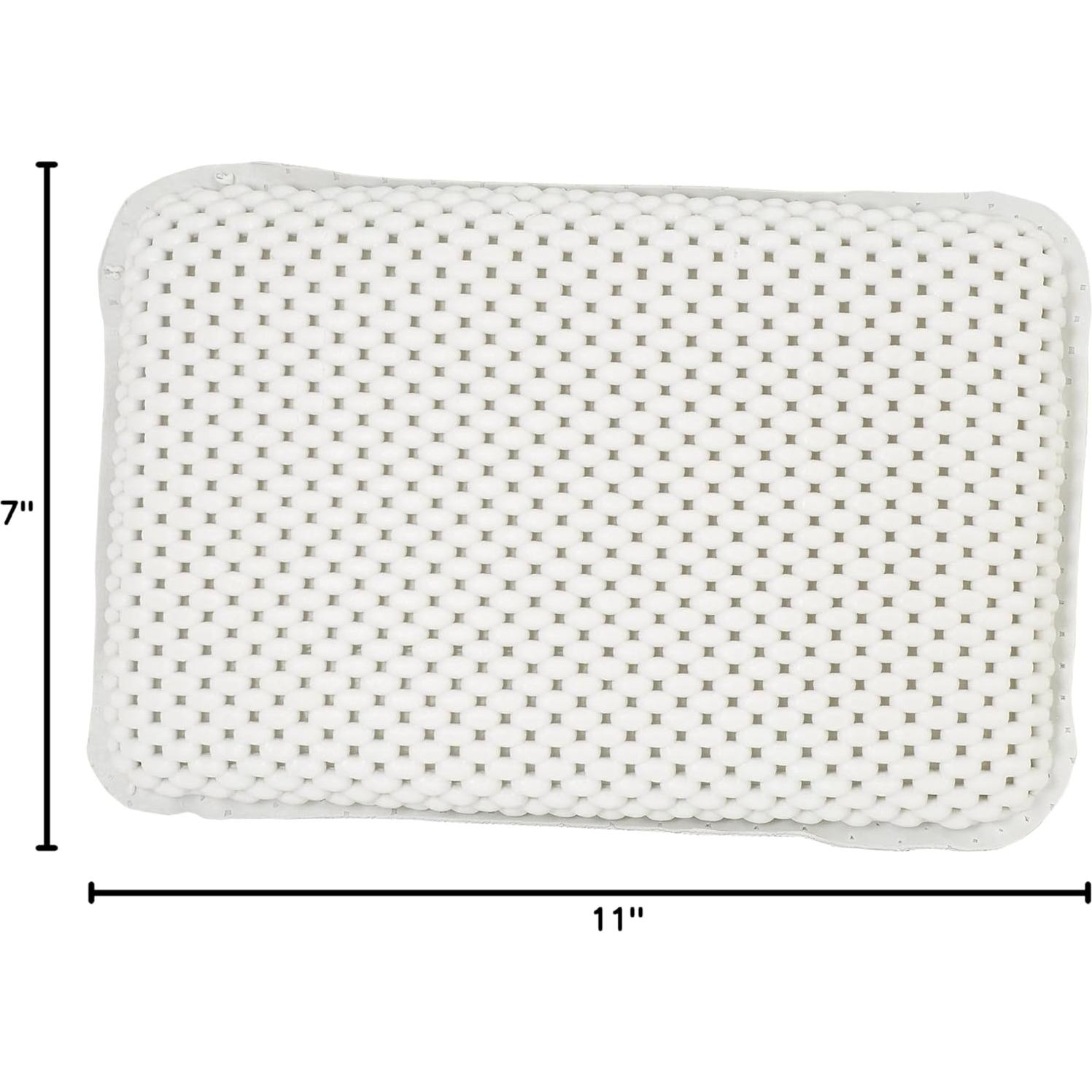 Almohada de Baño Bath Bliss con Ventosas - Soporte Espuma 27.9x17.8cm