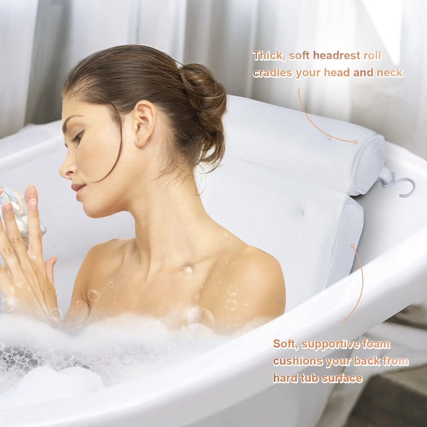 Almohada de Baño Vanstormy - Soporte Cuello y Espalda 38.8x33.4cm