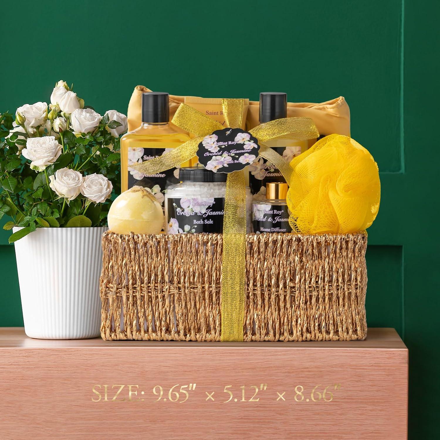 Canasta de Regalo Spa 15 Piezas Saint Roy Orquídea Jazmín