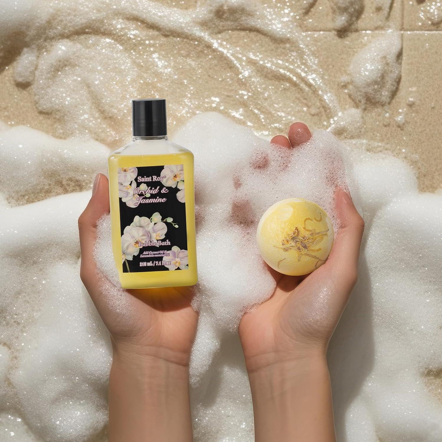 Canasta de Regalo Spa 15 Piezas Saint Roy Orquídea Jazmín