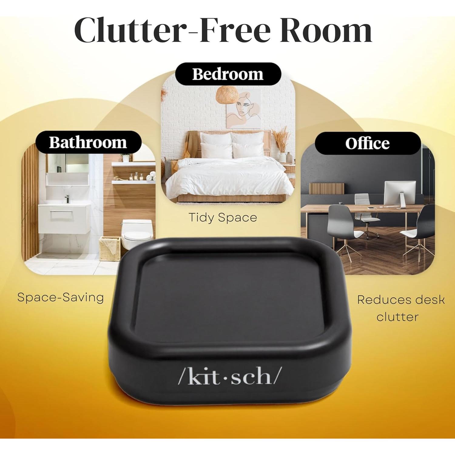 Soporte Magnético Kitsch para Horquillas - Negro, 1 Pc