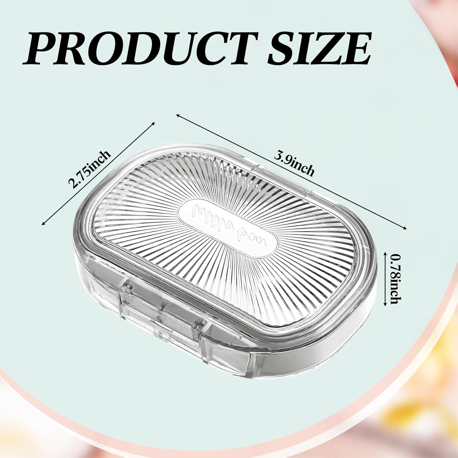 Kigley 4 Pcs Contenedor de Almacenamiento Pequeño 10x7 cm