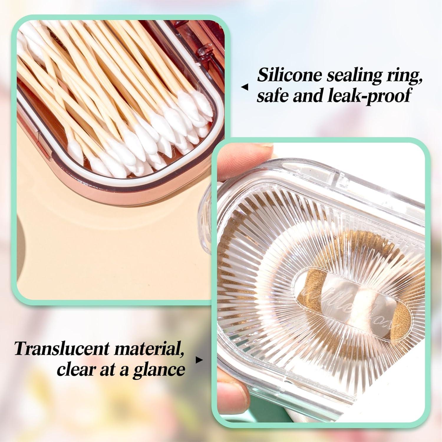 Kigley 4 Pcs Contenedor de Almacenamiento Pequeño 10x7 cm