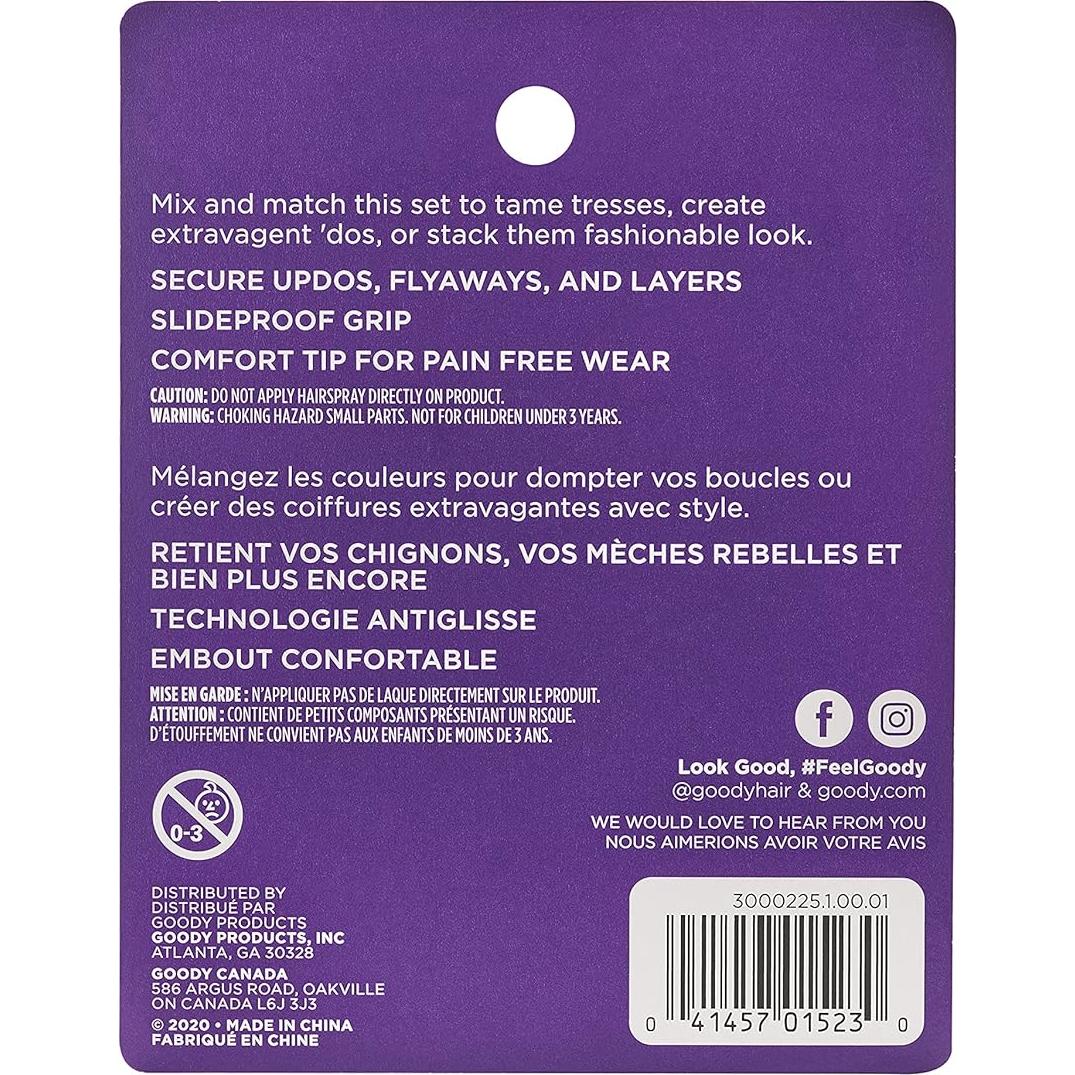 Horquillas Goody SlideProof con Tapa Magnética - 75 Unidades