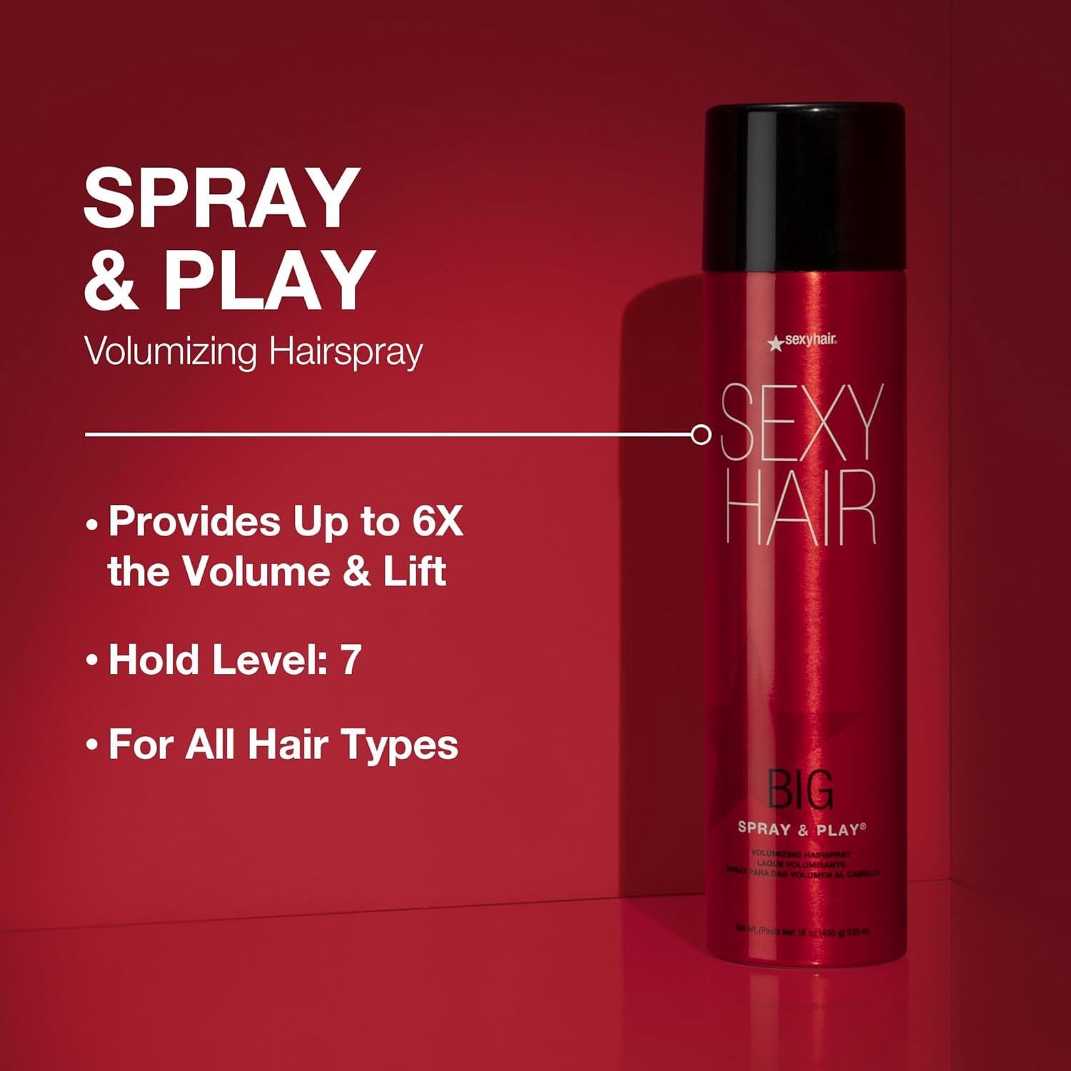Laca Voluminizadora SexyHair Big Spray & Play 44.3 ml