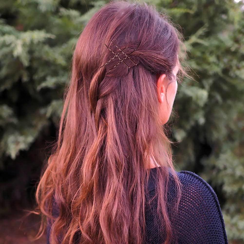 Pinzas para el cabello YINGFENG marrones 5.5 cm 330 unidades