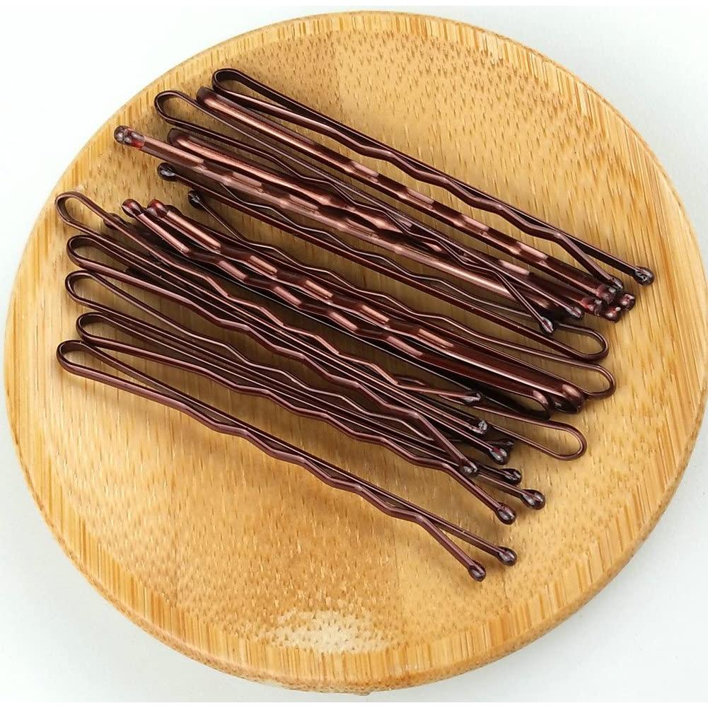 Pinzas para el cabello YINGFENG marrones 5.5 cm 330 unidades