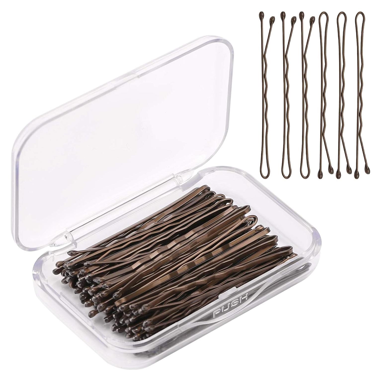 Kit de 50 Horquillas para el Cabello AIEX - Marrón, 5cm