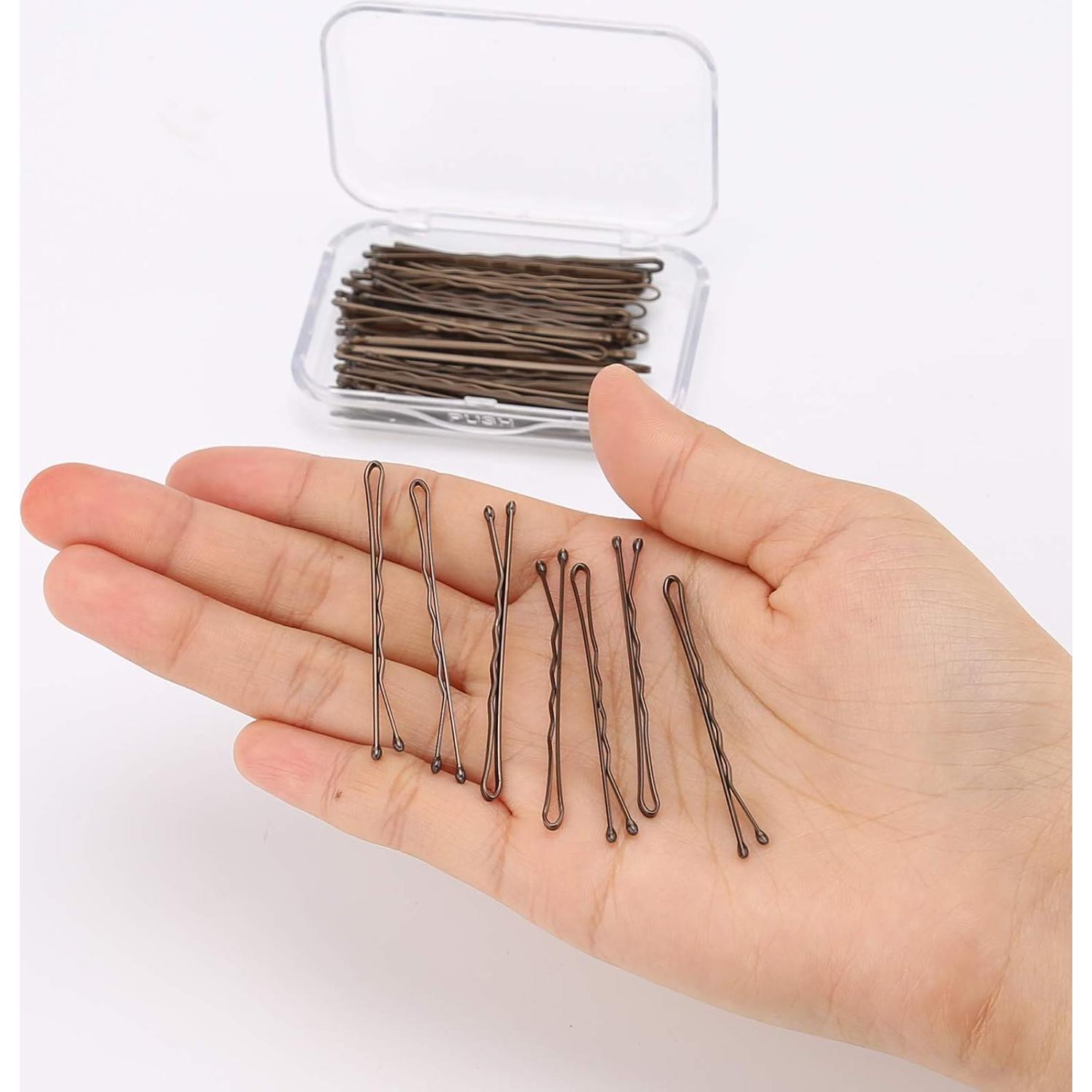 Kit de 50 Horquillas para el Cabello AIEX - Marrón, 5cm