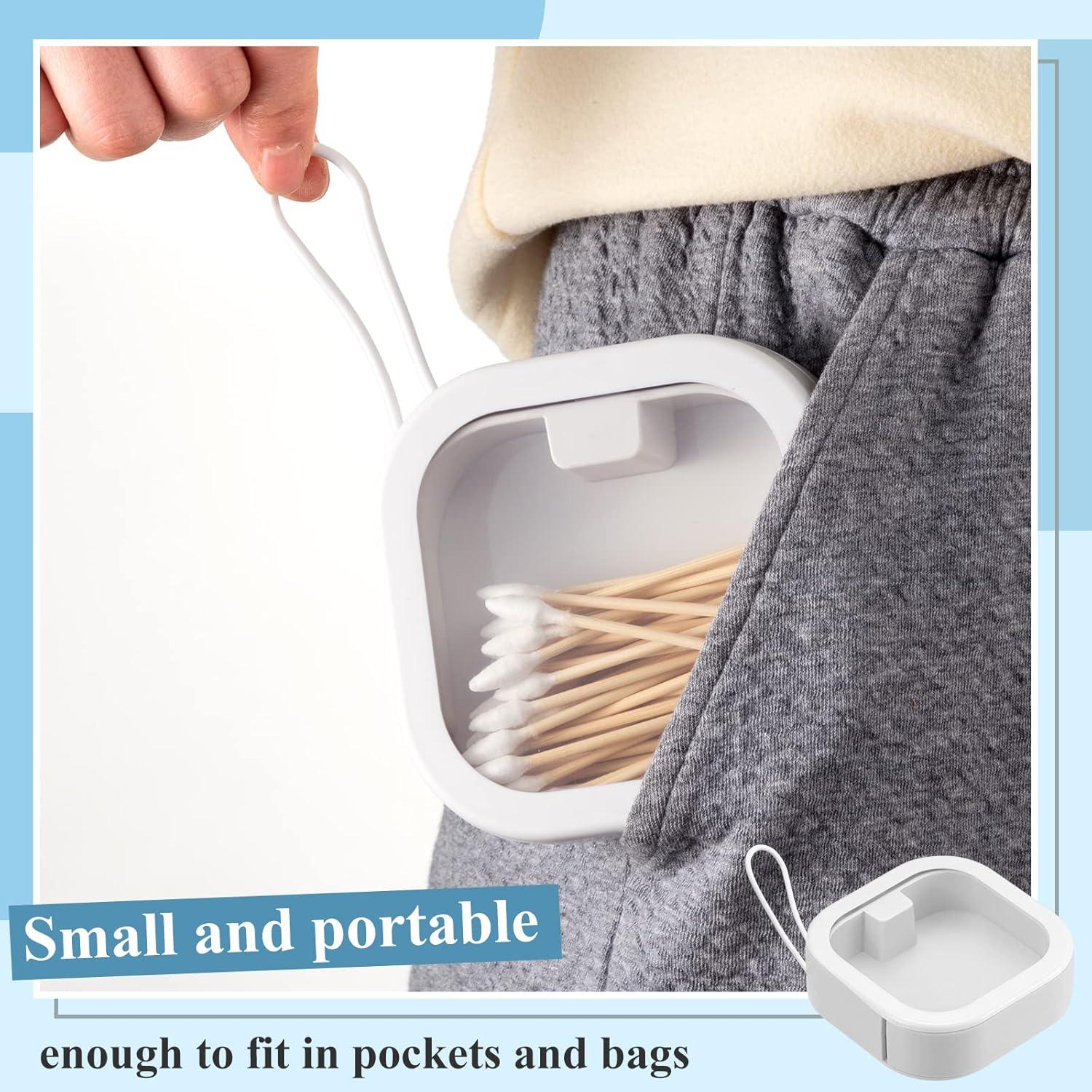 Organizador de Coletas de Cabello Kathfly 4 Pcs Blanco Portátil