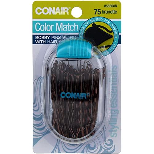 Pinzas para Cabello Conair 75 Unidades Marrón