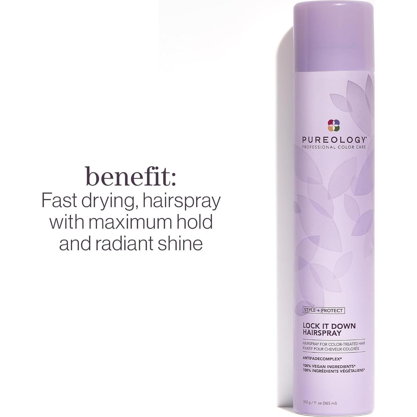 Laca para Cabello Pureology Lock It Down 59g - Sujeción Máxima