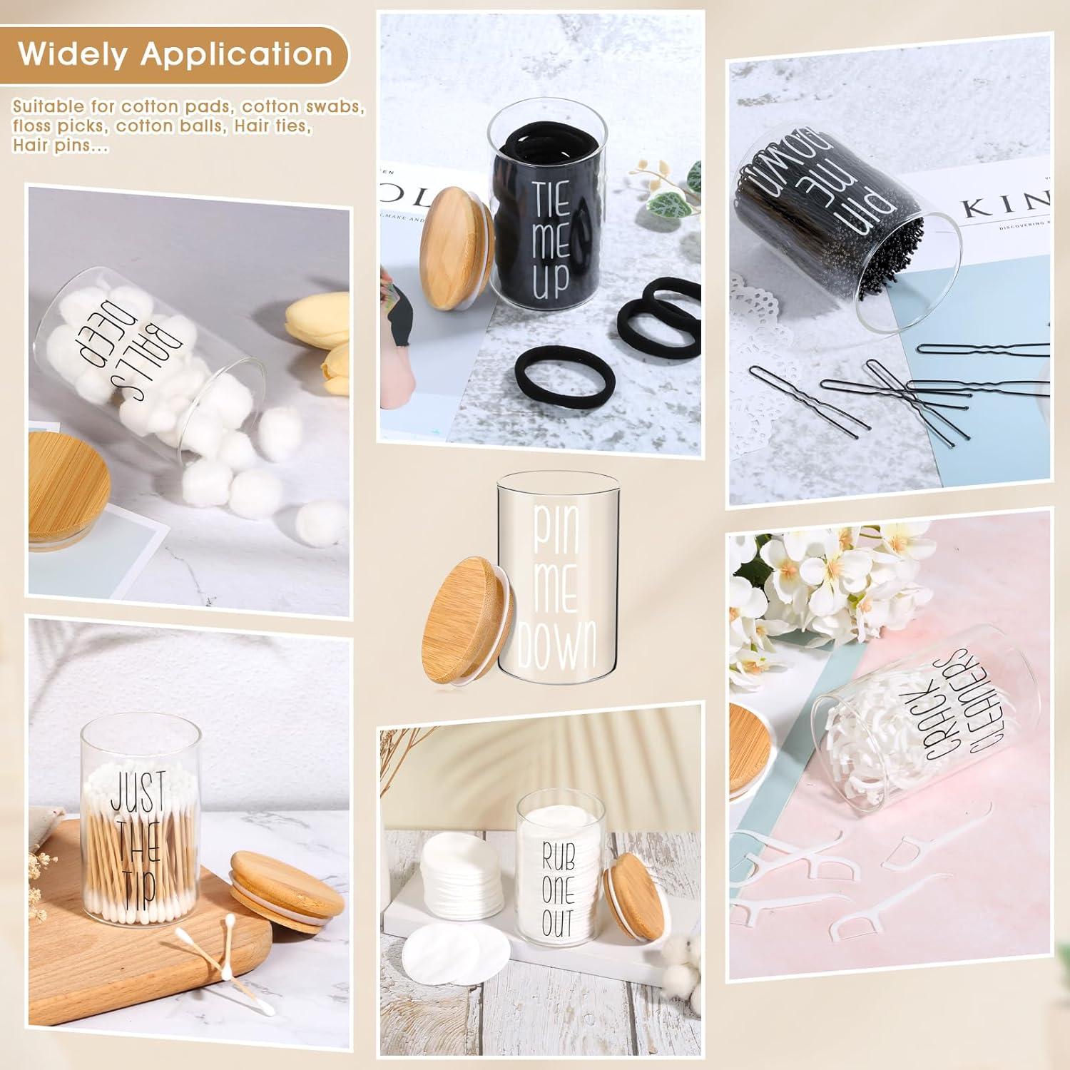 Juego de 2 Frascos de Vidrio Lucomb para Baño - Organizador