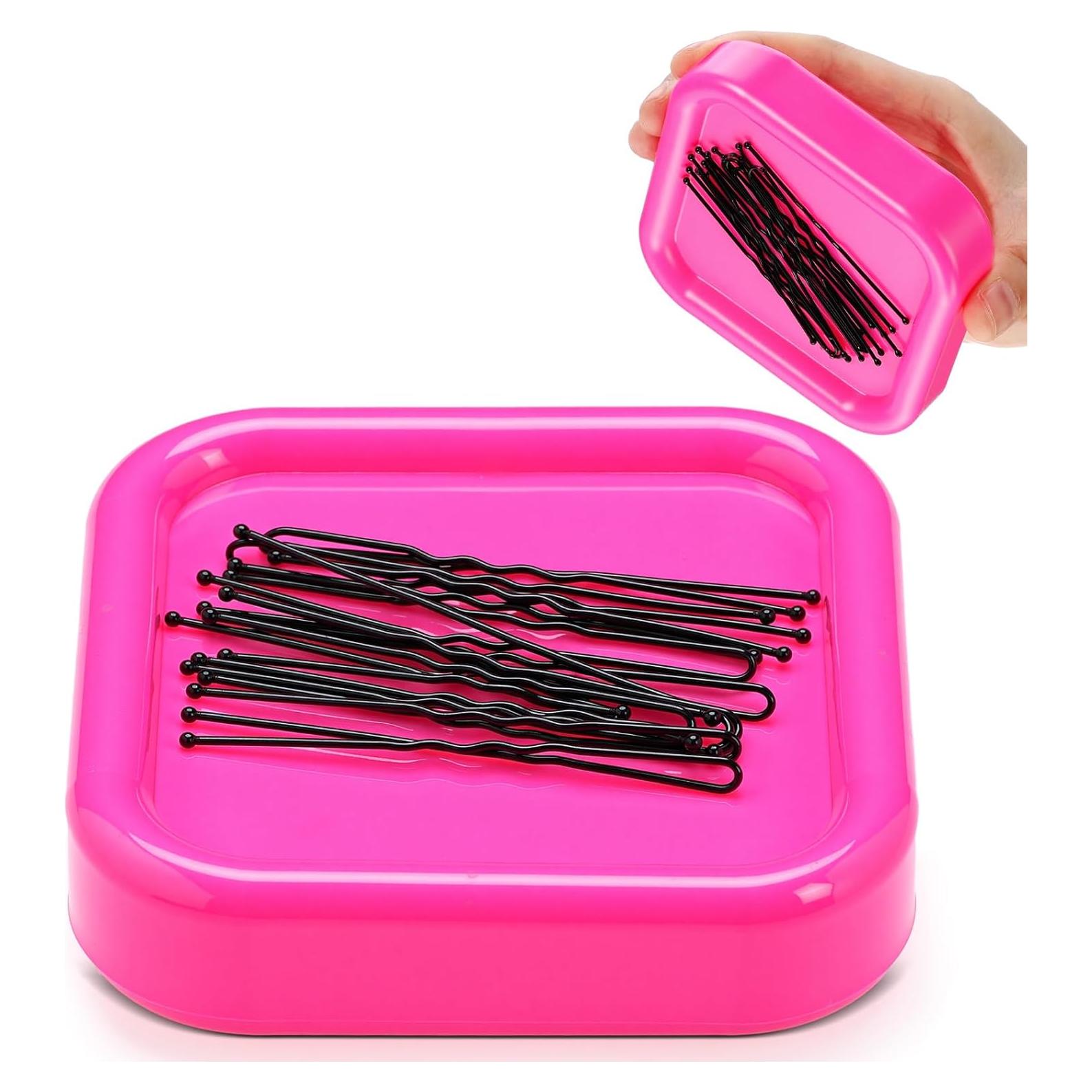 Soporte Magnético para Horquillas Rosa Tellegloww 9x9 cm