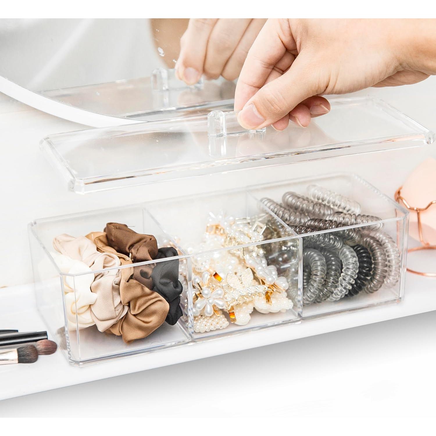 Organizador de Accesorios para el Cabello TelKeen 3 Compartimentos