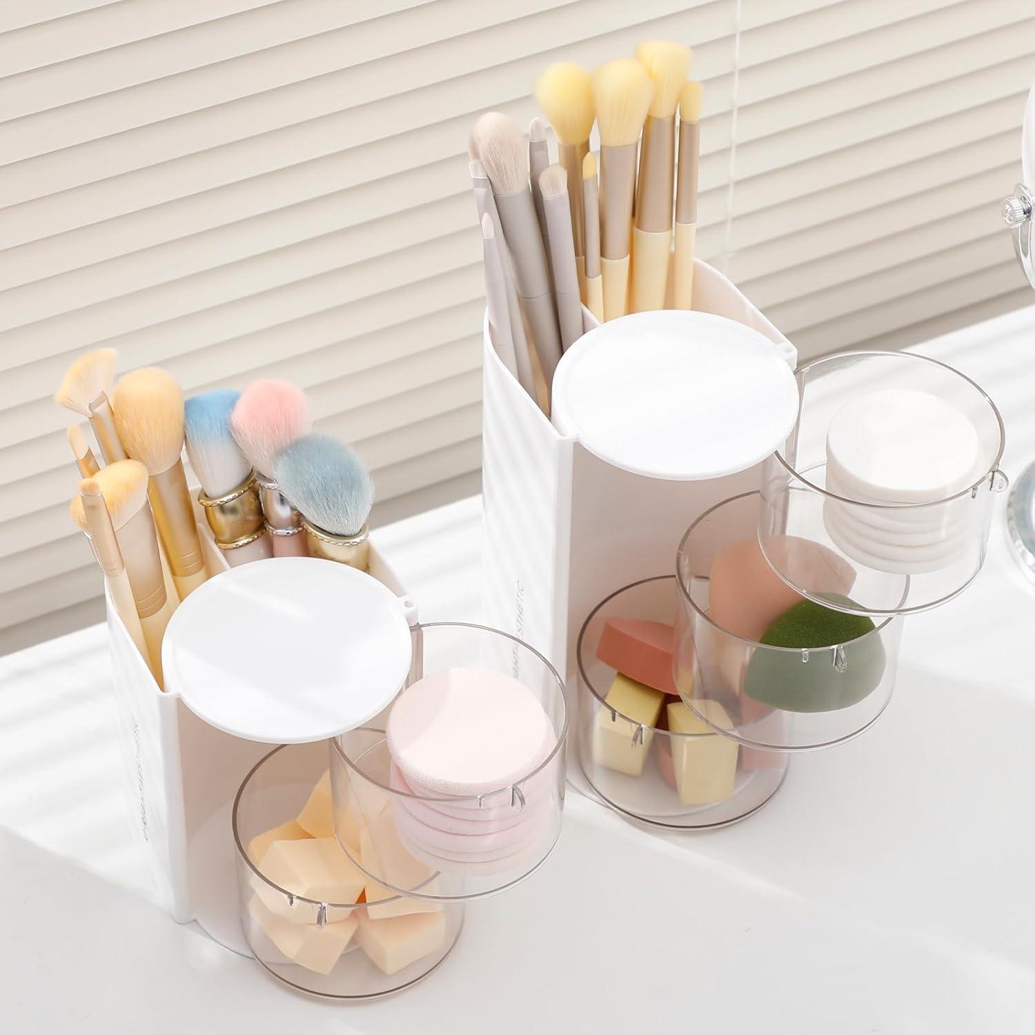 Organizador de Accesorios para el Cabello FABROK 3 Capas Blanco