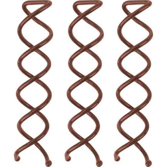 Horquillas de Espiral Kitsch para Cabello - 3 Pcs Marrón