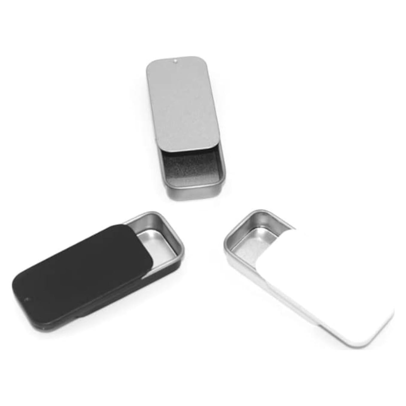 3 Contenedores de Lata Rectangulares Duehut con Tapa Deslizante