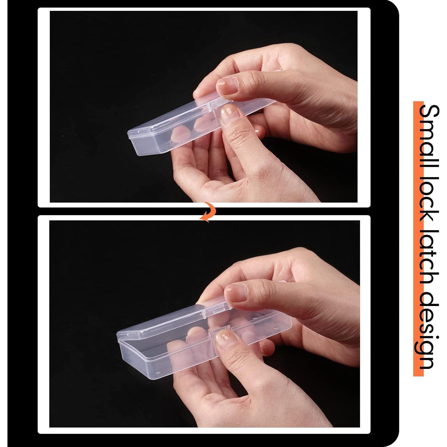 Blulu 18 Cajas de Almacenamiento Plásticas Transparentes 10.2x4.5cm