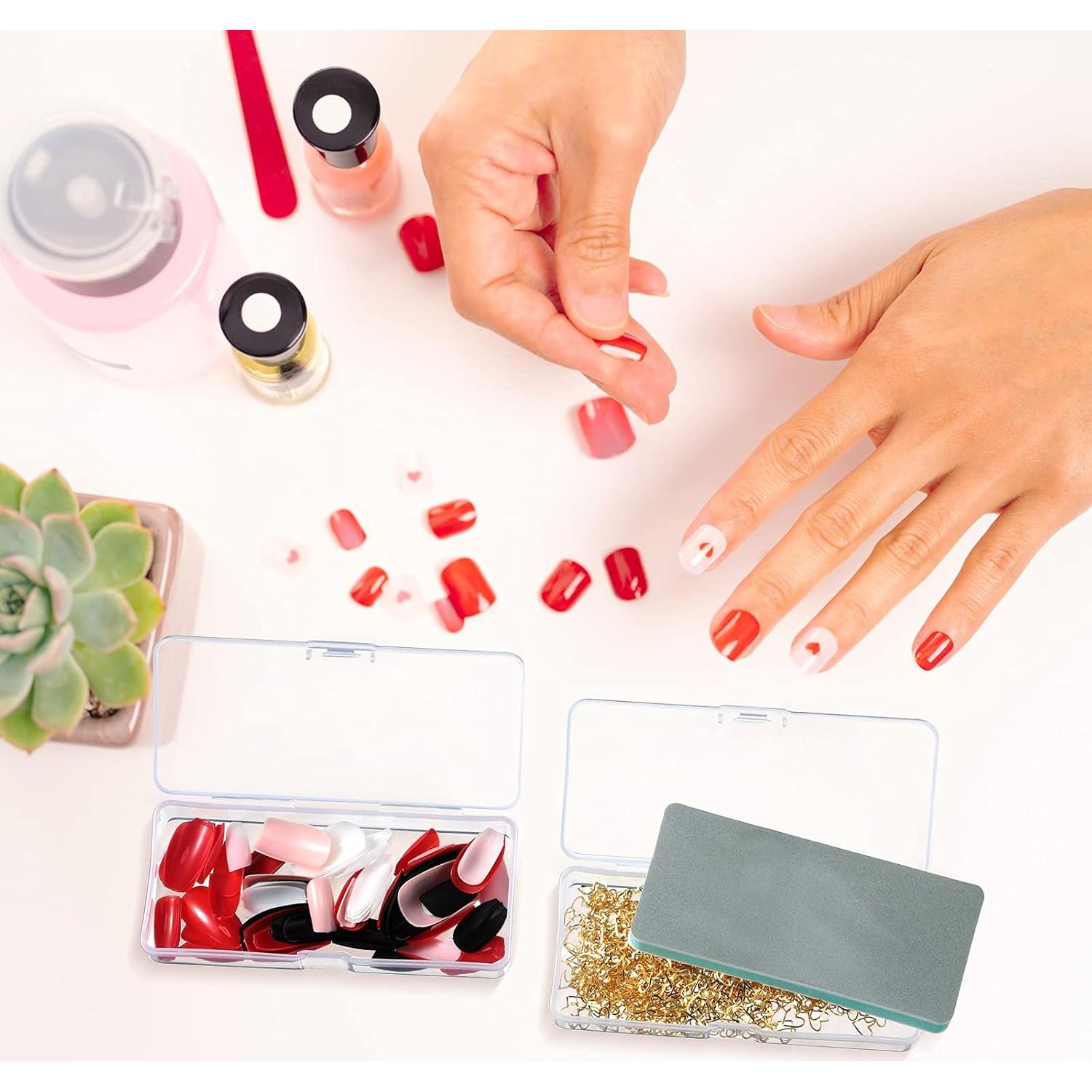 Blulu 18 Cajas de Almacenamiento Plásticas Transparentes 10.2x4.5cm