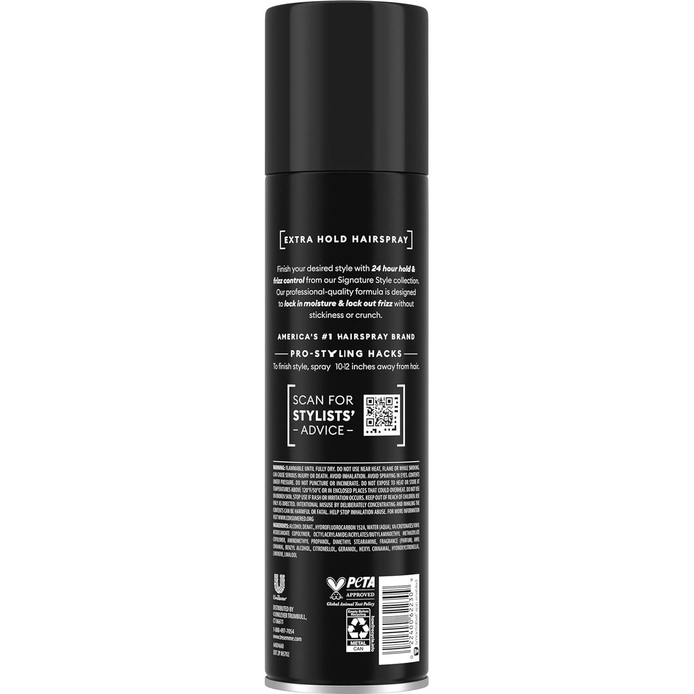 Laca Extra Firme TRESemmÉ 414 g - Control de Frizz 24 Horas
