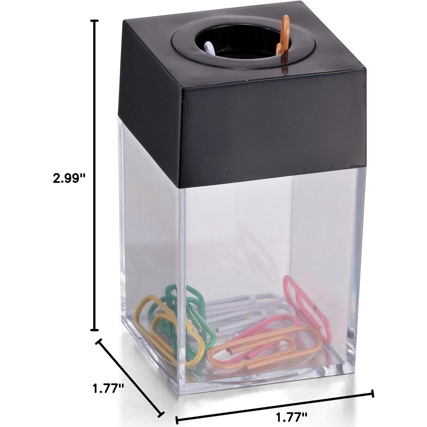 Dispensador de Clips Pequeño Officemate 93687 con Tapa Magnética