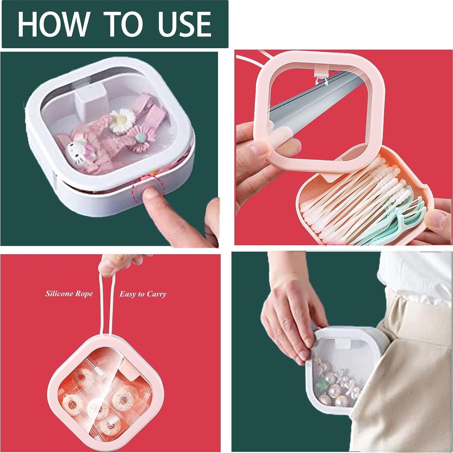 Organizador de Cintas para el Cabello ESEHGS - 2 Piezas Blanco