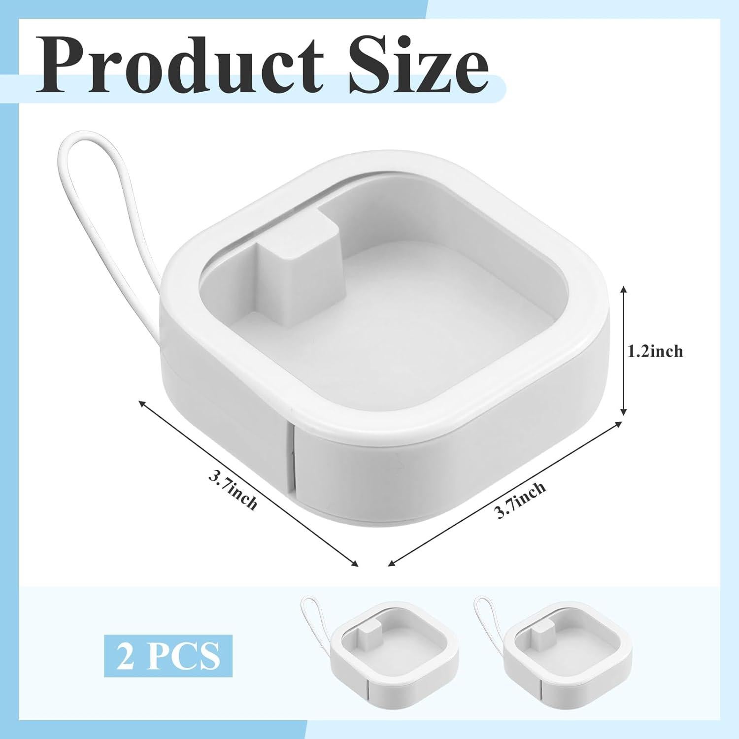 Organizador de Lazos para Cabello Kathfly - 2 Piezas Blanco