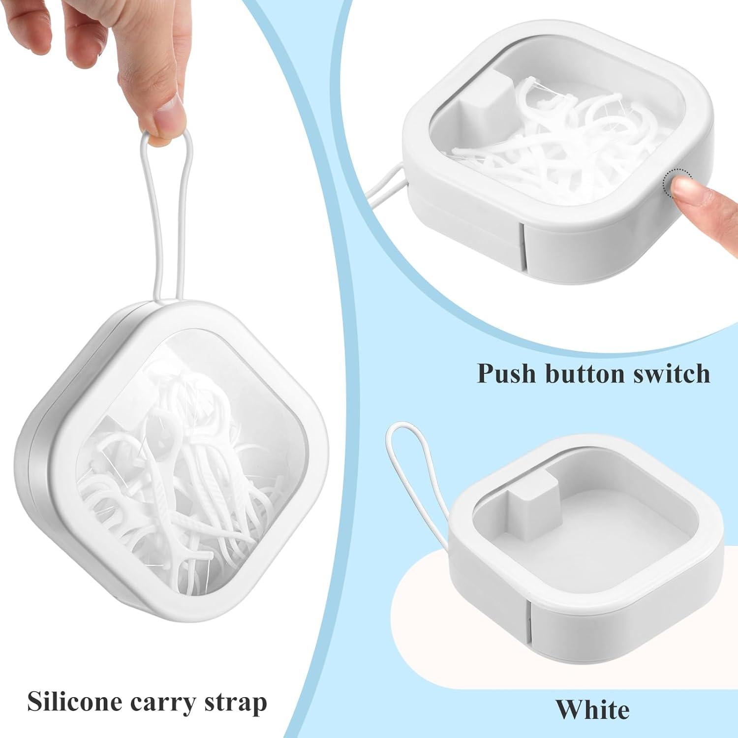 Organizador de Lazos para Cabello Kathfly - 2 Piezas Blanco